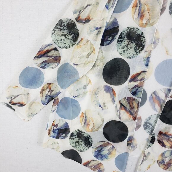 NWOT KOZAN Melanie Jacket Cardigan in Jupiter Mesh Lightweight Lagenlook size XL - Picture 6 of 12